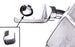 Interior Rear View Mirror Bracket Screw Wedge Insert