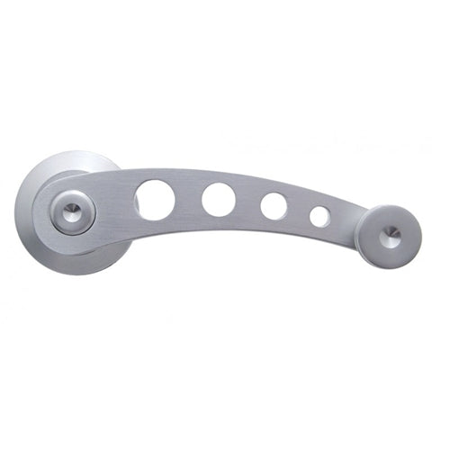 Custom Brushed Billet Aluminum Window Crank Handles, Pair, Angle 2