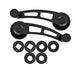 Custom Window Crank Handles, Black Billet Aluminum, Pair