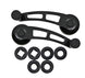 Custom Window Crank Handles, Black Billet Aluminum, Pair