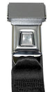Starburst Push Button Lap Belts, Stainless Buckle Seat Belt with a Starburst Button, Choice Webbing Color, Each, Angle 2