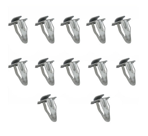 Door Panel Mounting Clips Set, Metal L-Style, 12 Piece Kit