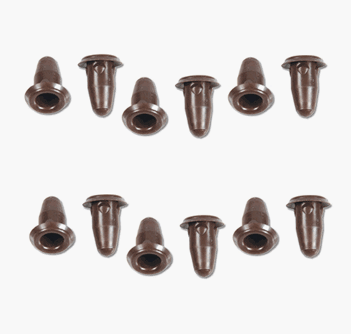 Door Panel Mounting Push-In Female Plug Clips Set, Plastic, 12 Piece Kit