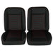 1966 - 1972 Chevelle Low Back Bucket Sport Mod I Seat Set, Vinyl, Wide, Angle 2
