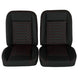 1966 - 1972 Chevelle Low Back Bucket Sport Mod I Seat Set, Vinyl, Wide, Angle 2