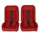 1966 - 1972 Chevelle Low Back Bucket Sport Mod II Seat Set, Vinyl, Narrow, Angle 9