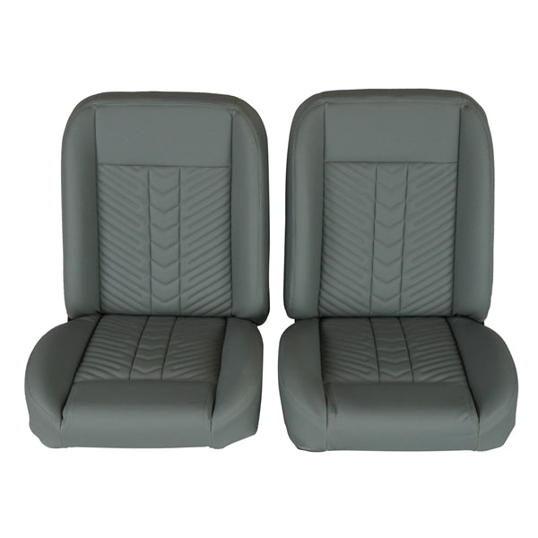 1966 - 1972 Chevelle Low Back Bucket Sport Mod II Seat Set, Vinyl, Narrow, Angle 11