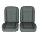 1966 - 1972 Chevelle Low Back Bucket Sport Mod II Seat Set, Vinyl, Narrow, Angle 11