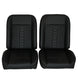 1966 - 1972 Chevelle Low Back Bucket Sport Mod II Seat Set, Vinyl, Narrow
