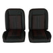 1966 - 1972 Chevelle Low Back Bucket Sport Mod II Seat Set, Vinyl, Narrow, Angle 2