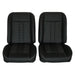 1966 - 1972 Chevelle Low Back Bucket Sport Mod II Seat Set, Vinyl, Narrow, Angle 3
