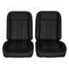1966 - 1972 Chevelle Low Back Bucket Sport Mod II Seat Set, Vinyl, Narrow, Angle 3