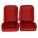 1966 - 1972 Chevelle Low Back Bucket Sport Mod II Seat Set, Vinyl, Narrow, Angle 4