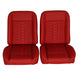 1966 - 1972 Chevelle Low Back Bucket Sport Mod II Seat Set, Vinyl, Narrow, Angle 4