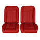 1966 - 1972 Chevelle Low Back Bucket Sport Mod II Seat Set, Vinyl, Narrow, Angle 6