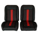 1966 - 1972 Chevelle Low Back Bucket Sport Mod II Seat Set, Vinyl, Narrow, Angle 7