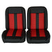 1966 - 1972 Chevelle Low Back Bucket Sport Mod II Seat Set, Vinyl, Narrow, Angle 8