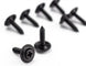 CUSTOM BLACK Lower Door Panel Screws Set, 8 Pieces, Angle 2