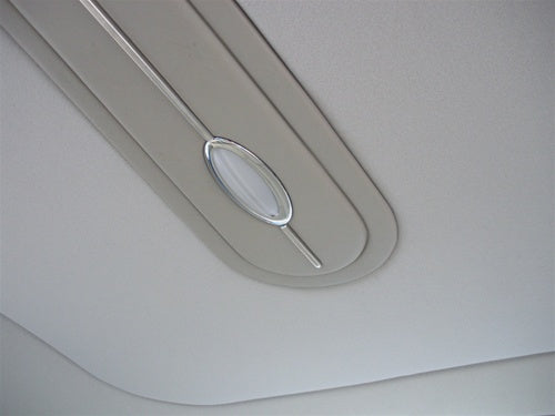 Custom Chrome Dome Light Assembly, Angle 3
