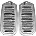1970 - 1972 Chevelle Custom Billet Aluminum Door Jamb Louver Vents, Choice of Finish