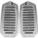1970 - 1972 Chevelle Custom Billet Aluminum Door Jamb Louver Vents, Choice of Finish