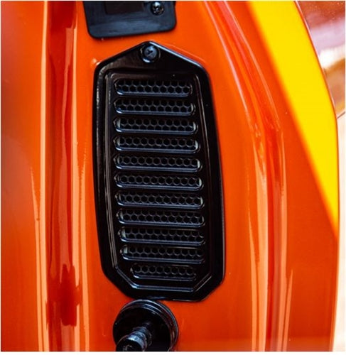1970 - 1972 Chevelle Custom Billet Aluminum Door Jamb Louver Vents, Choice of Finish, Angle 2