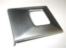 1967 - 1968 DELUXE Seat Belt Buckle Cover, Stainless Steel, Each