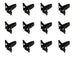 Chevelle and Nova Headliner Metal Tack Strip Mounting Bracket Hardware Clips Set, 12 Piece Kit