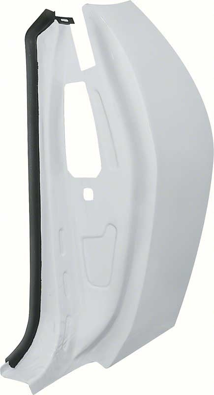 1968 - 1972 Nova Door Jamb Windlace Trims, Black, Pair, OE Style, Angle 2