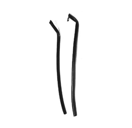 1968 - 1972 Nova Door Jamb Windlace Trims, Black, Pair, OE Style, Angle 4