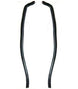 1966 - 1967 Chevelle Door Jamb Windlace Trims, Black Pair