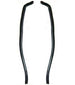 Door Jamb Windlace Trims, Black Pair