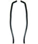 Door Jamb Windlace Trims, Black Pair