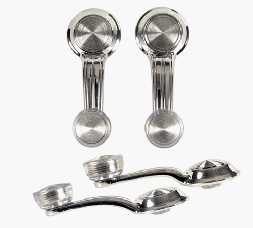Window Crank Handle with Clear Knobs, Set of 4