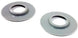 1964 - 1972 Chevelle and Nova Window Crank Handle Washer / Escutcheons, Door Panel Protection, Correct Gray Plastic, Pair