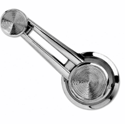 1964 - 1967 Custom Two Bar Window Crank Handle, Chrome Knob, Each