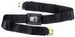 1968 - 1972 Rear Standard Seat Belt with Blue and Silver Starburst Push Button, Each, Angle 3