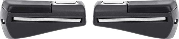 Rear Arm Rest Assemblies, With Ash Trays, Pads and Center Chrome Trims, Pair