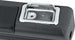 Rear Arm Rest Assemblies, With Ash Trays, Pads and Center Chrome Trims, Pair, Angle 2