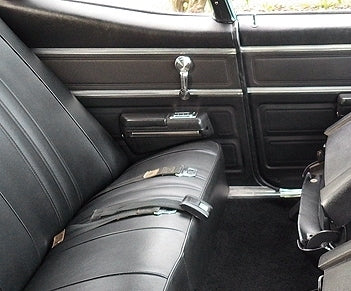 Rear Arm Rest Assemblies, With Ash Trays, Pads and Center Chrome Trims, Pair, Angle 3