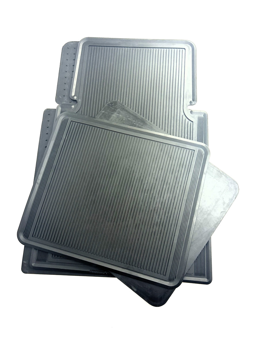 1964 - 1972 Chevelle Floor Mats Set with Bowtie, OE Style, Black