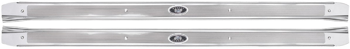 1968 - 1972 Chevelle Door Jamb Sill Plates, 2 Door, Pair, Angle 2