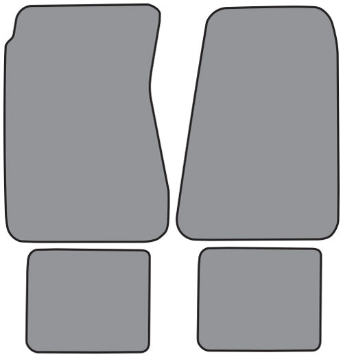a 1968 - 1972 Chevelle Custom Embroidered Carpeted Floor Mats Set with Choice of Logos and Colors, 4 Piece, Angle 2