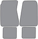 a 1968 - 1972 Chevelle Custom Embroidered Carpeted Floor Mats Set with Choice of Logos and Colors, 4 Piece, Angle 2