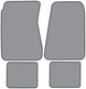 a 1968 - 1972 Chevelle Custom Embroidered Carpeted Floor Mats Set with Choice of Logos and Colors, 4 Piece, Angle 2