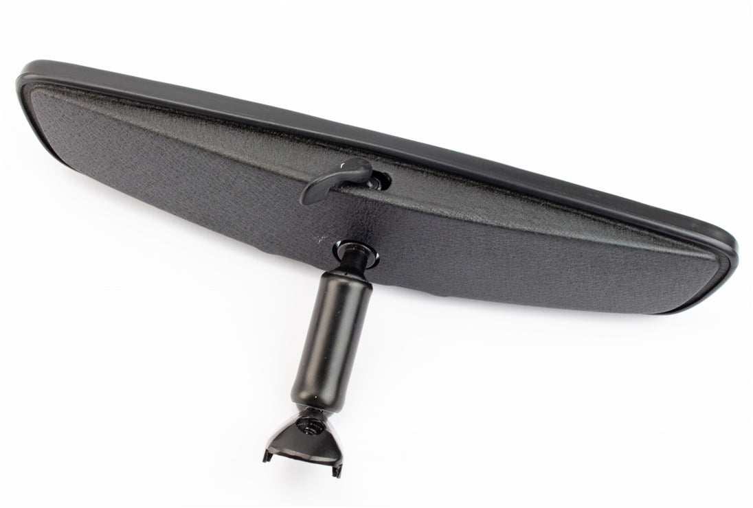 Interior Rear View Mirror Assembly, Black with Mounting Arm, Angle 3