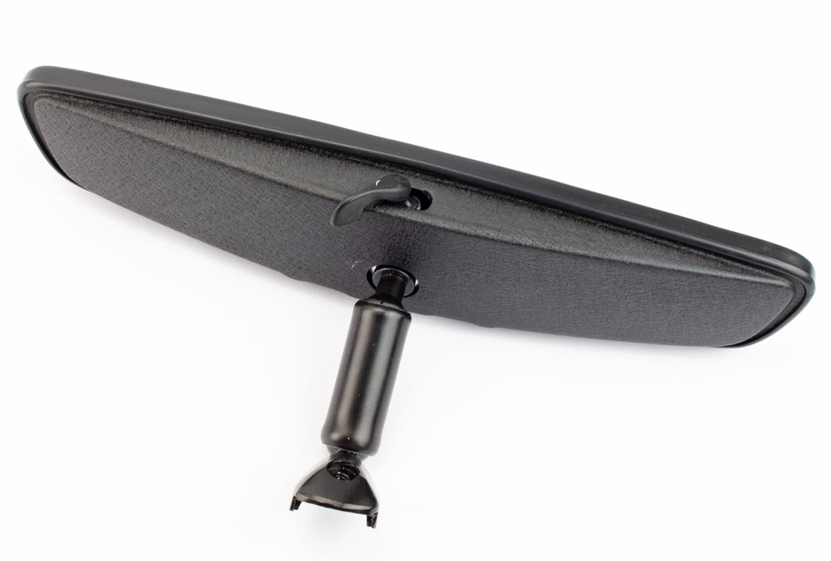 Interior Rear View Mirror Assembly, Black with Mounting Arm, Angle 3