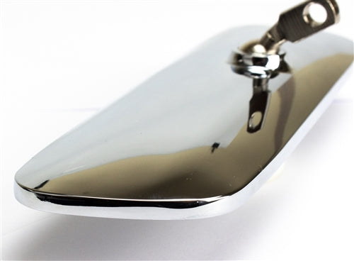 1964 - 1966 Custom Inside Rear View Mirror, Chrome 6 Inch, Angle 3