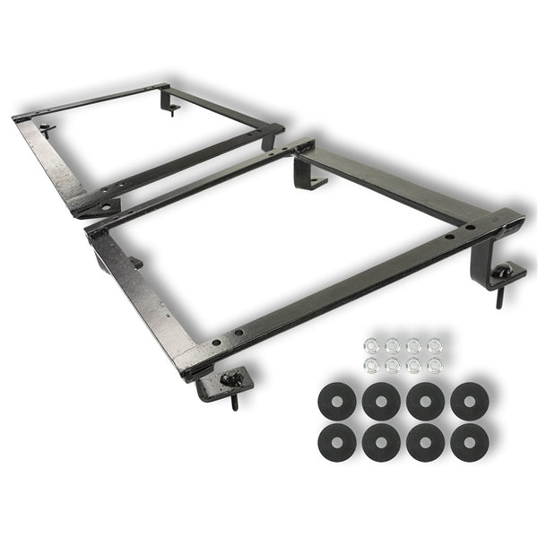 1966 - 1972 Chevelle with Factory Bench Seat to CUSTOM SPORT MOD Bucket Seats Mounting Brackets, Pair, Angle 2