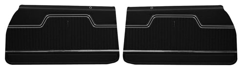 1971 - 1972 Chevelle Front Door Panels, Assembled, 2 Door Coupe & Convertible, Pair